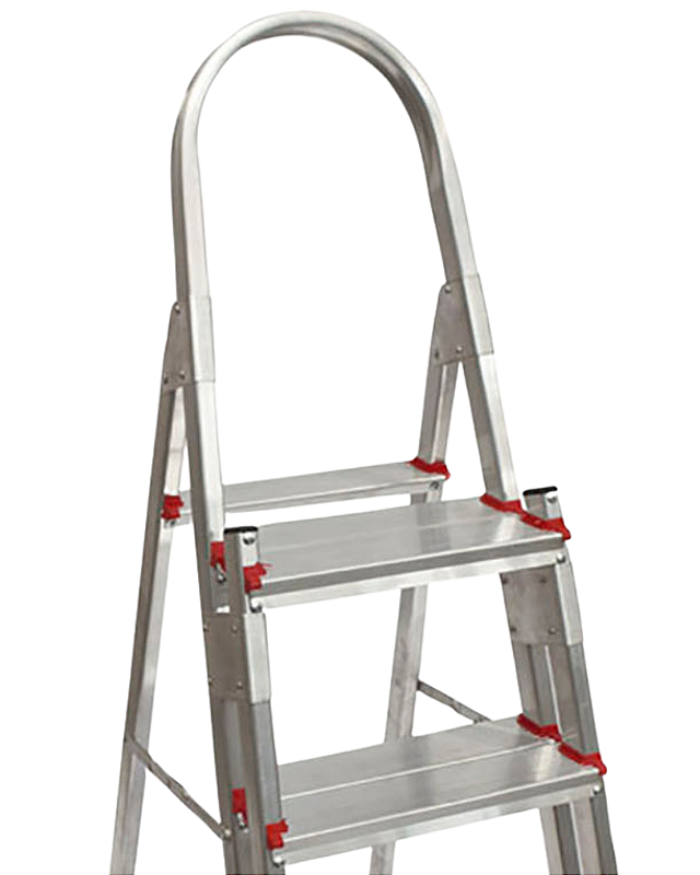 Escada Dupla de Alumínio Art Factory - 4 Degraus Reforçada