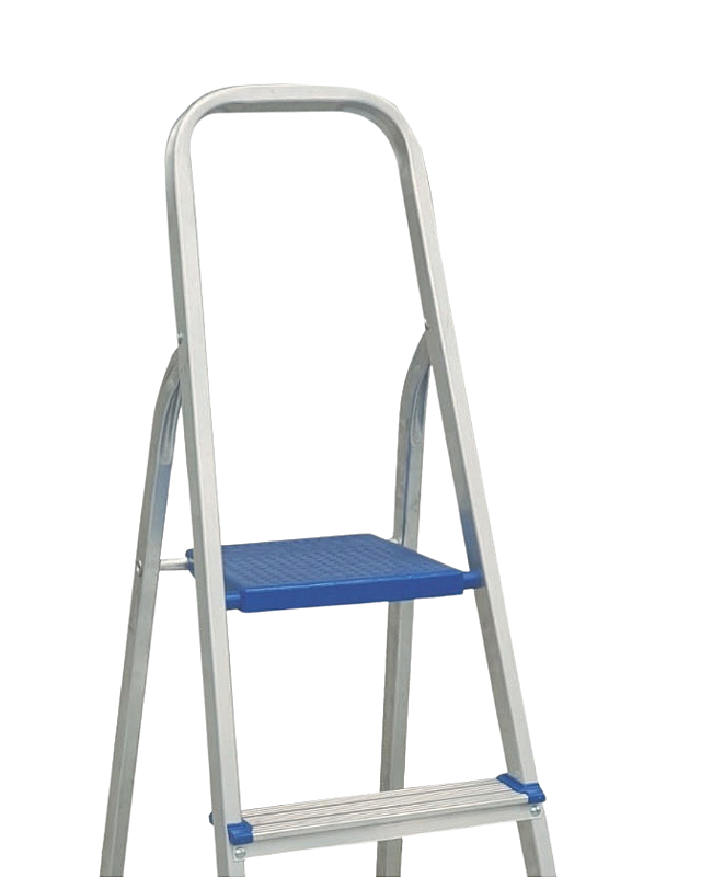 Escada de Alumínio - Acesso Simples 3 Degraus | 1,13M Real Escadas