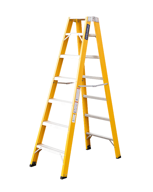 Escada Tesoura Duplo Acesso 6 degraus | 1,95M Sudeste/Cogumelo