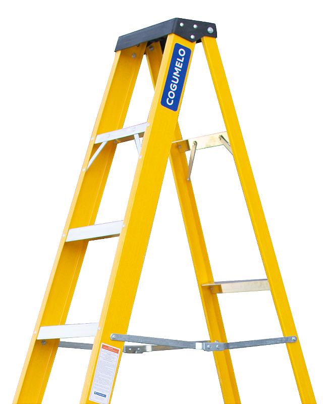 Escada Tesoura Acesso Simples 7 degraus 2,38M | Sudeste/Cogumelo