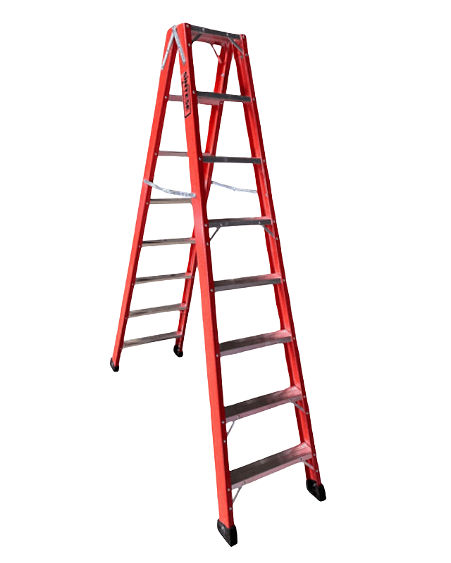 Escada Tesoura Duplo Acesso 8 Degraus | Síntese