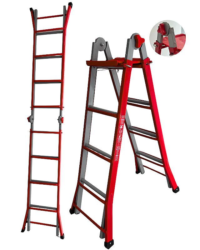 Escada Zeus Multifuncional | Aço Galvanizado - 3M