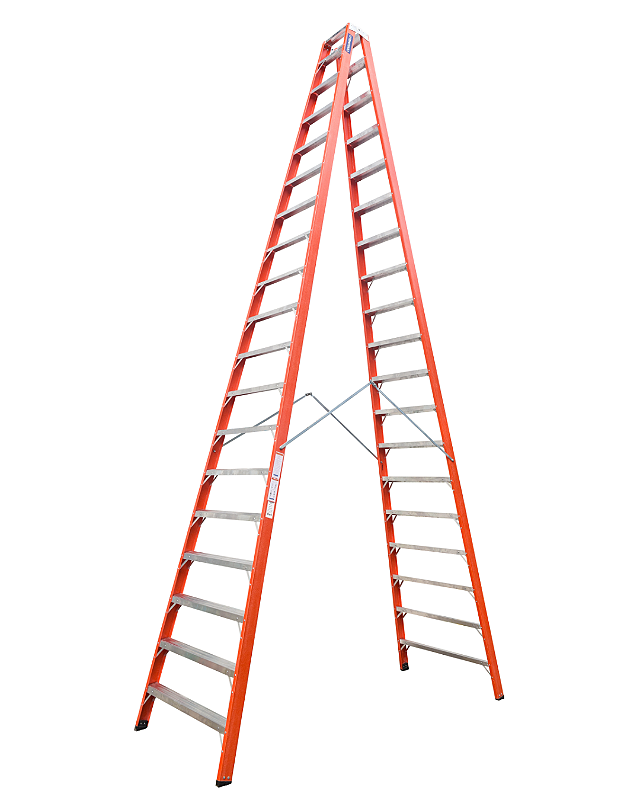 Escada Tesoura Duplo Acesso 18 degraus | 5,55M Sudeste/Cogumelo