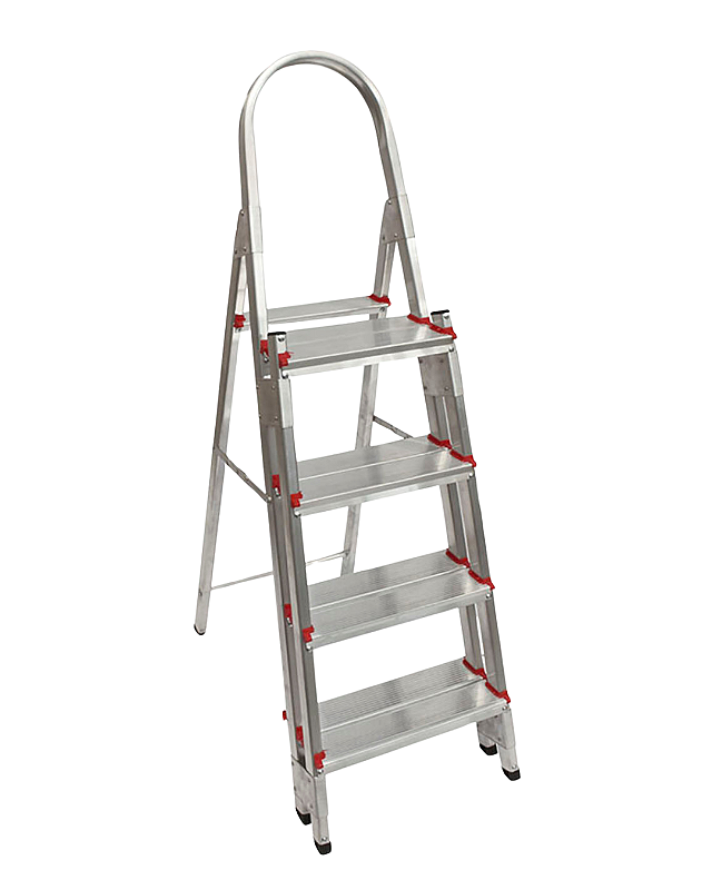 Escada Dupla de Alumínio Art Factory - 4 Degraus Reforçada