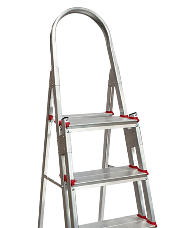Escada Dupla de Alumínio Art Factory - 6 Degraus Reforçada