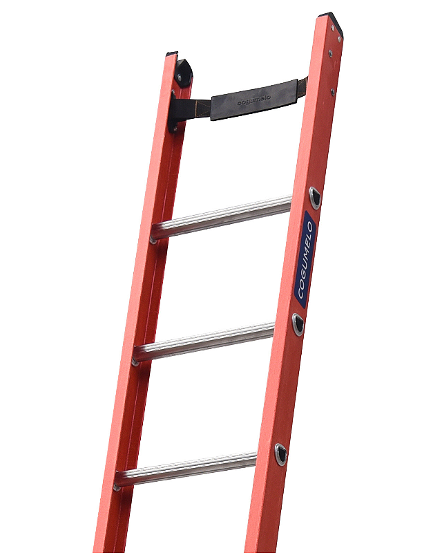 Escada Singela Fibra de Vidro Cogumelo | 12 Degraus - 4,10M