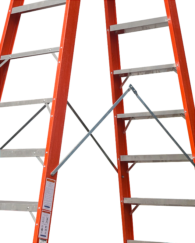 Escada Tesoura Duplo Acesso 14 degraus | 4,35M Sudeste/Cogumelo