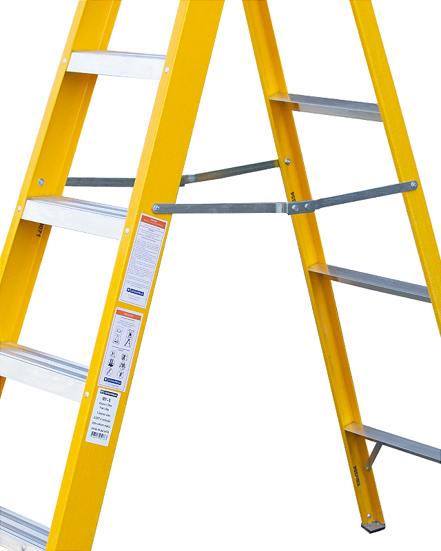 Escada Tesoura Acesso Simples 5 degraus 1,78M | Sudeste/Cogumelo