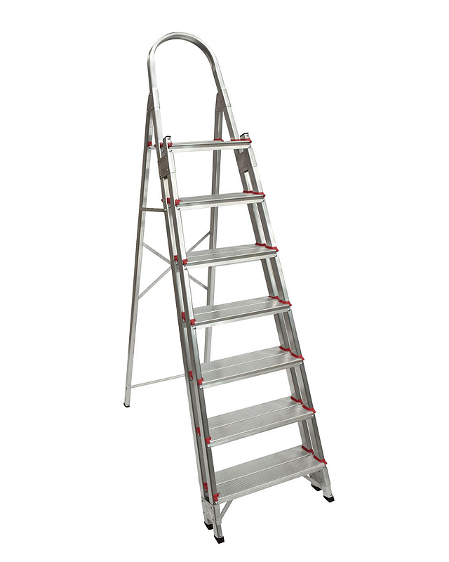 Escada Dupla de Alumínio Art Factory - 7 Degraus Reforçada