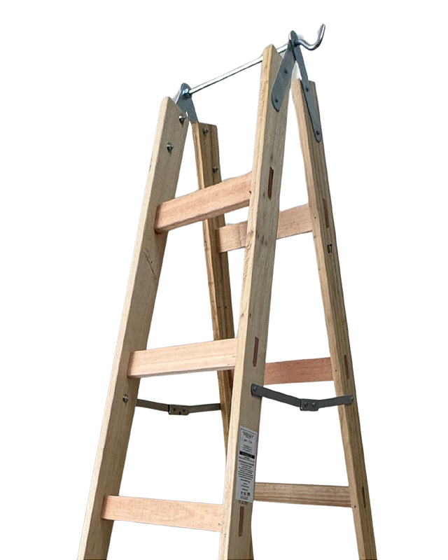 Escada de Madeira Pintor 6 Degraus