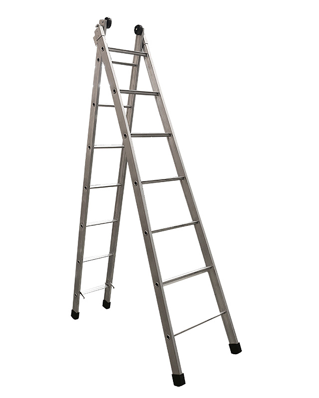 Escada Extensível Articulada de Alumínio - 7 Degraus | Art Factory