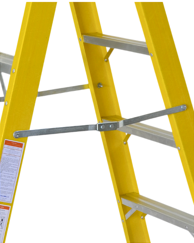 Escada Tesoura Duplo Acesso 4 degraus | 1,35M Sudeste/Cogumelo