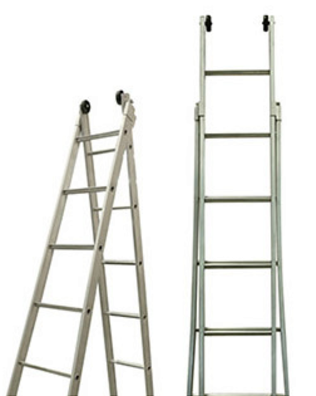 Escada Extensível Articulada de Alumínio - 9 Degraus | Art Factory