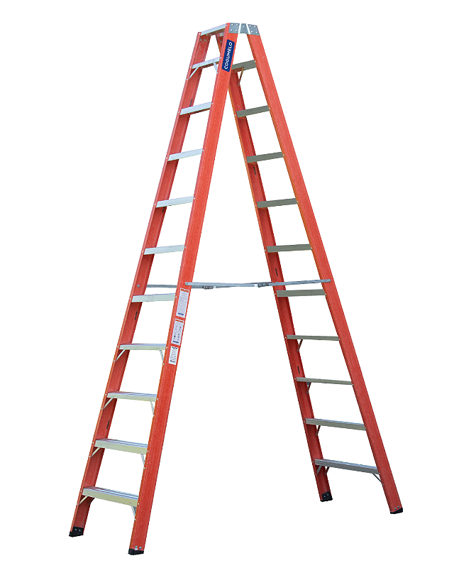 Escada Tesoura Duplo Acesso 10 degraus - Mod. TF-10 - 3,15m - Sudeste