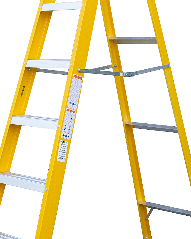 Escada Tesoura Acesso Simples 6 degraus 2,07M | Sudeste/Cogumelo
