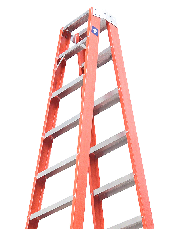 Escada Tesoura Duplo Acesso 16 degraus | 4,95M Sudeste/Cogumelo