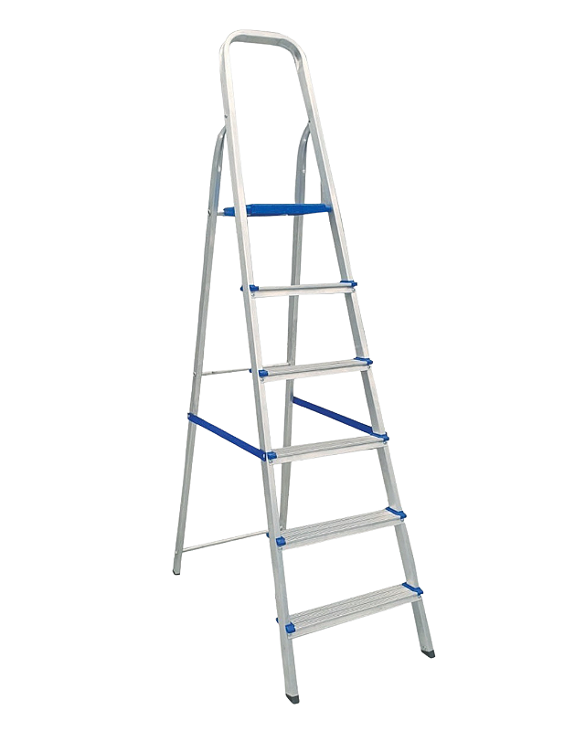 Escada de Alumínio - Acesso Simples 6 Degraus | 1,78M Real Escadas