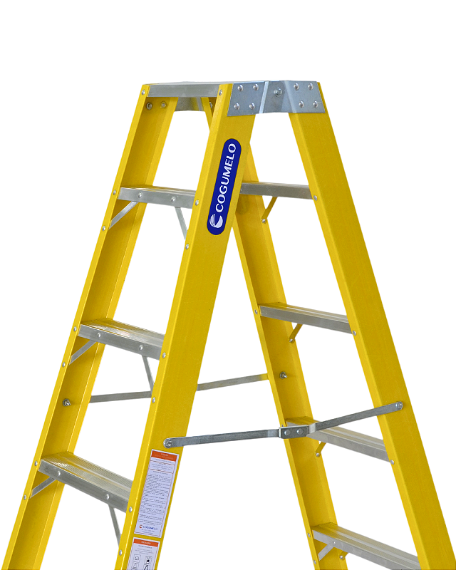 Escada Tesoura Duplo Acesso 4 degraus | 1,35M Sudeste/Cogumelo