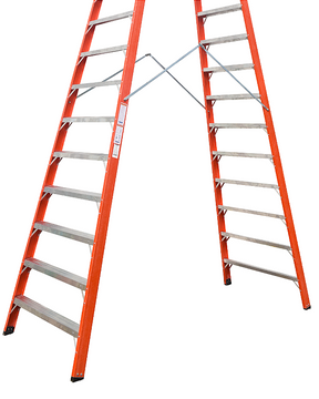 Escada Tesoura Duplo Acesso 18 degraus | 5,55M Sudeste/Cogumelo