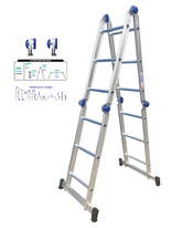 Escada Articulada 3x4 | 13 Posições de Uso - Real Escadas